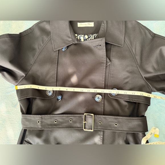 Dior Navy Double-Breasted Trench Coat( outlet clearance) - Picture 6 of 10